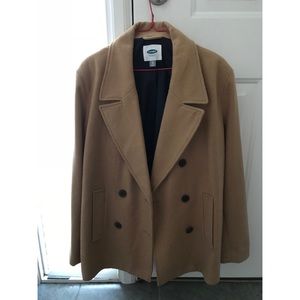 Tan trench coat